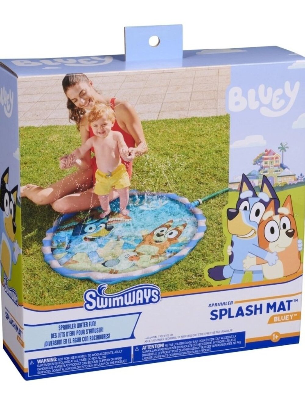 SwimWays Bluey Splash Mat Sprinkler Splash Pad Outdoor Water Toy Kids Age 1+